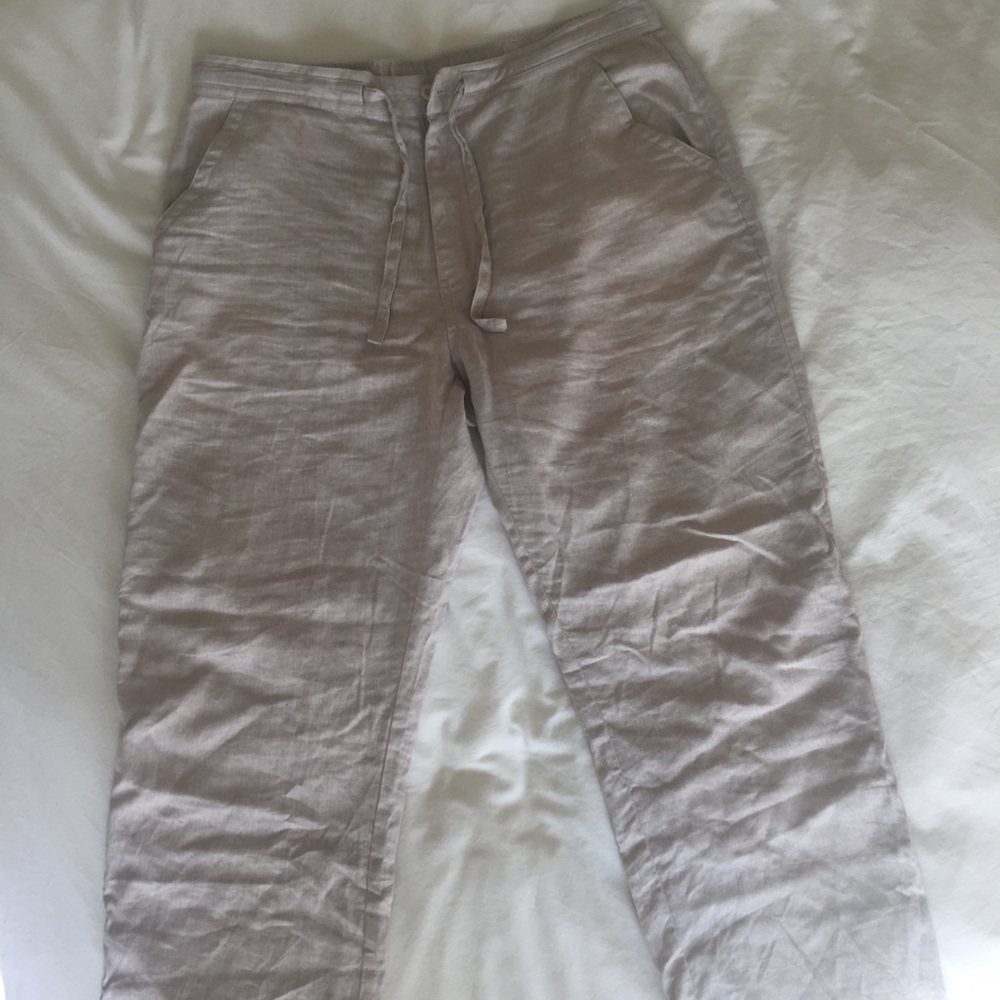 Cubavera Linen Pants L/G EUC Natural Color